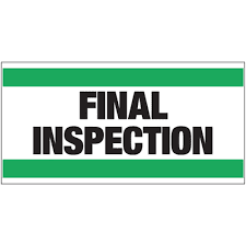 final inspection of property